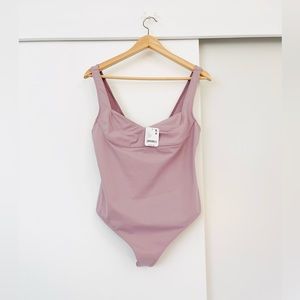 NWT New Free People Dusk To Dawn Thong Bodysuit Size Large